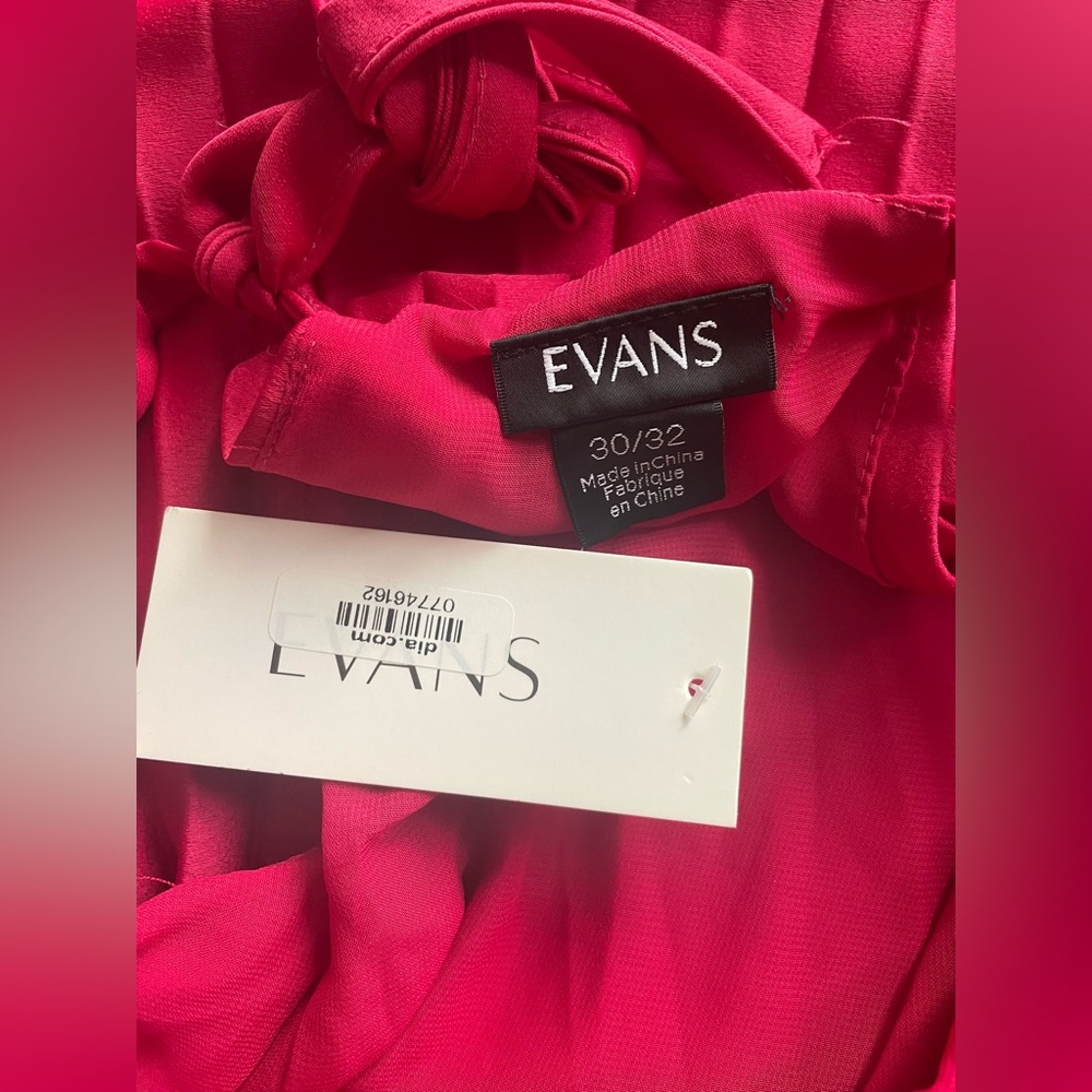New EVANS Kimber Plain Maxi Dress merlot Size 30/32 Women - Picture 13 of 16